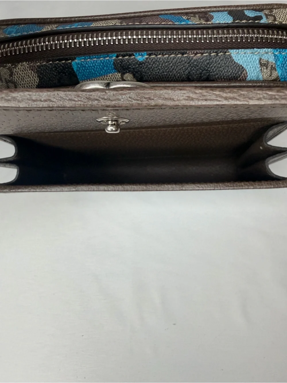 Gucci GG Icon Marble Pop Blue Camo Mini Bag NWT 855449